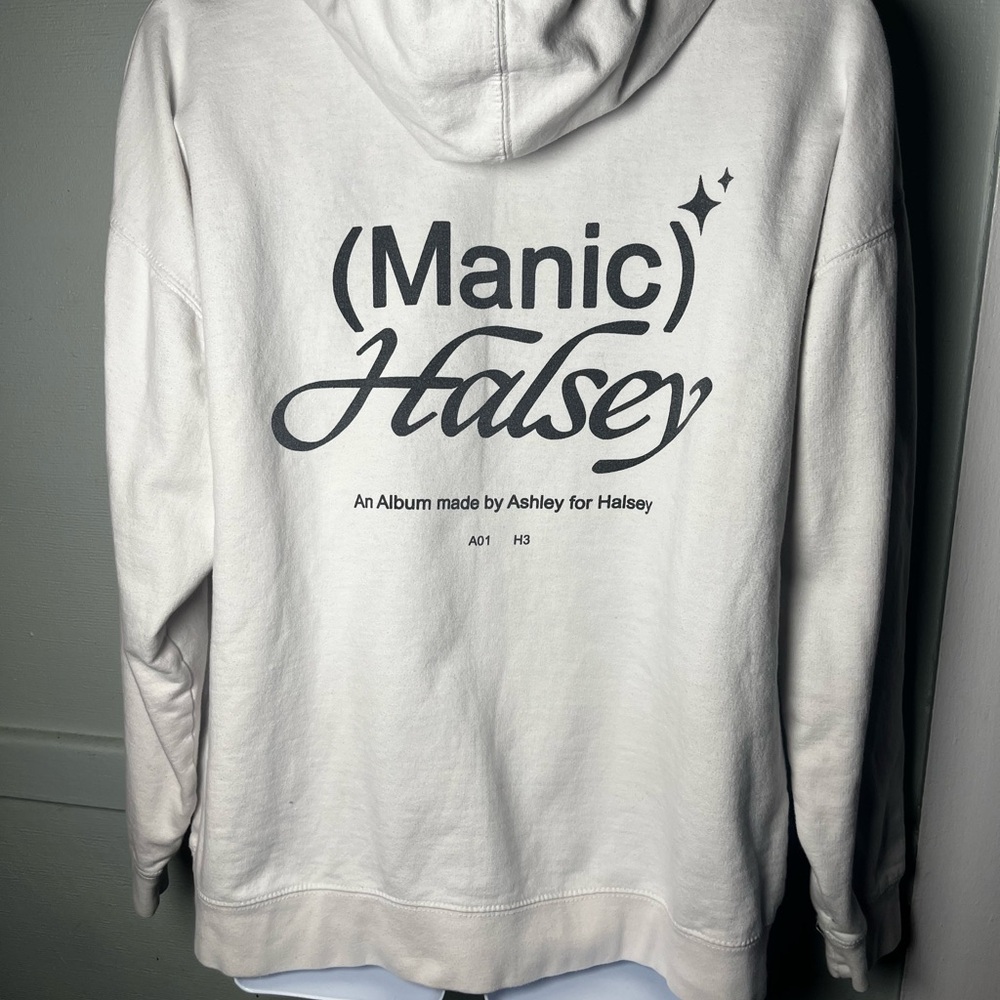 Halsey Maniac Independent Hoodie White Hoodie RARE Album Promo 2020 Limited XL